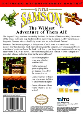 Little Samson (USA) box cover back